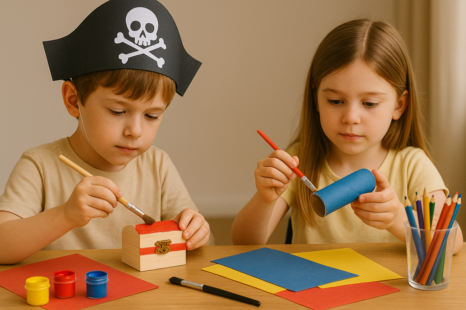 Mood board with kids’ party ideas and decorations