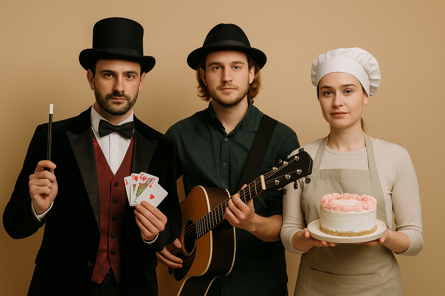 Vendor preparing party decorations