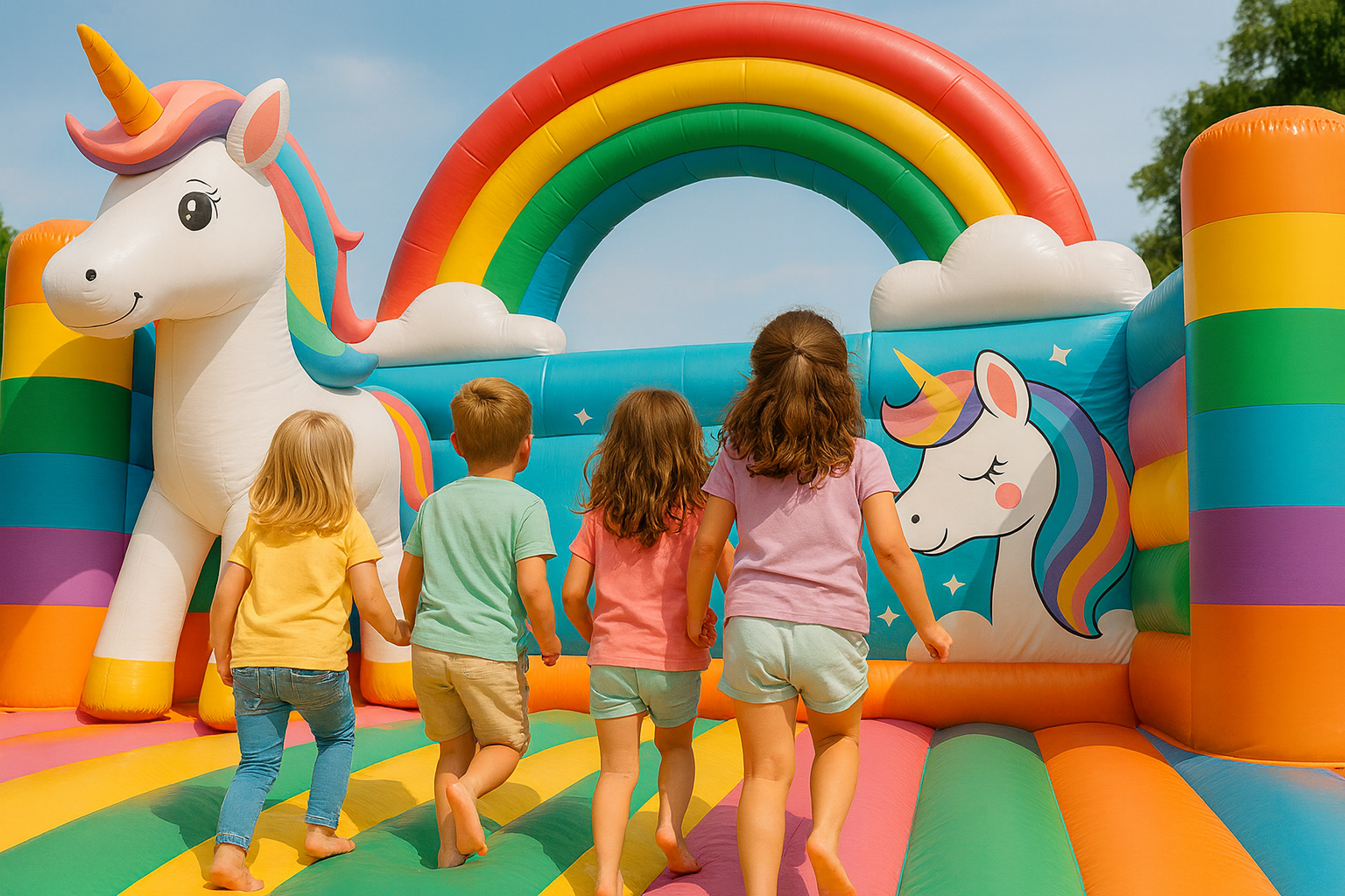 Unicorn Inflatable Castle